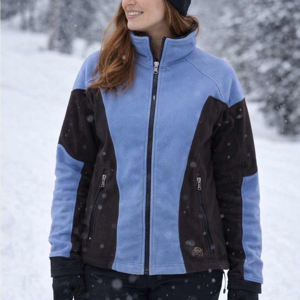 VINTAGE WOMENS SIZE 10 MOUNTAIN HARDWEAR FLEECE ZIP UP JACKET